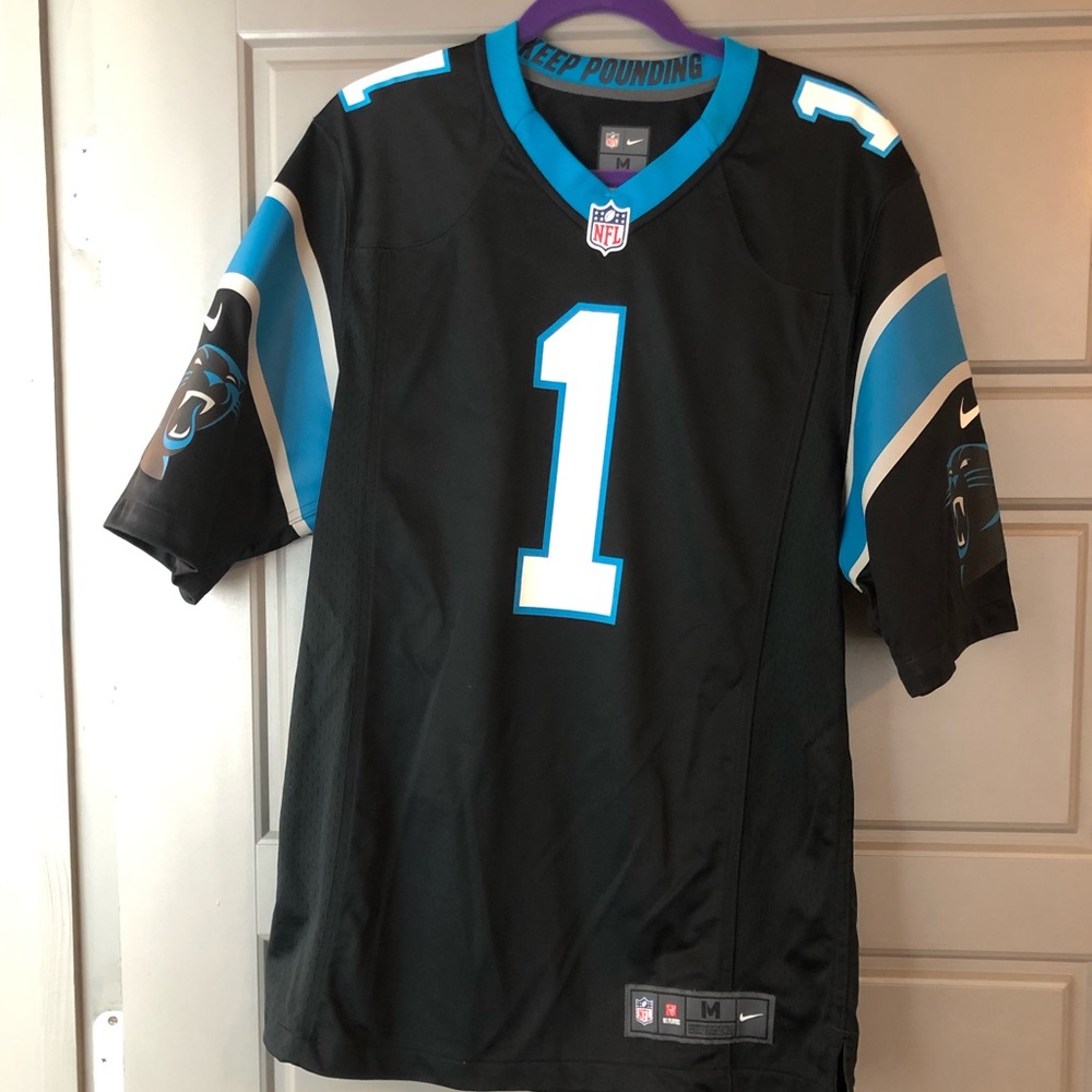 Carolina Panthers Cam Newton Nike Black Jersey
